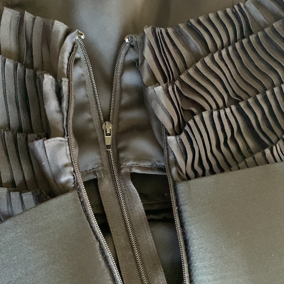 Marchesa Notte Black Ruffle Mini Dress - Picture 8 of 8